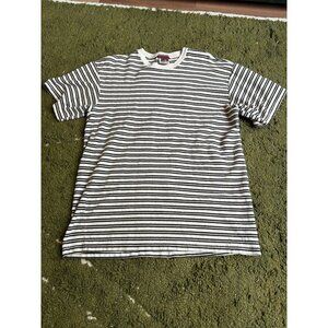 Vintage Levis SilverTab T-Shirt Texture Mens L Short Sleeve Striped Y2K